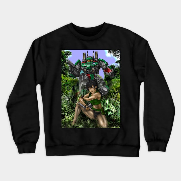 Cassie and Patty Crewneck Sweatshirt by Oswald's Oddities